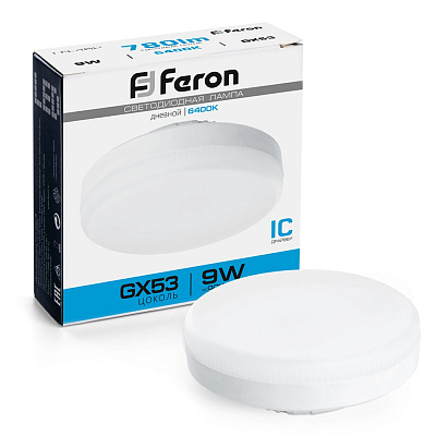 Feron LED GX53 9W 6400K  (LB-452) Feron Лампа светодиодная