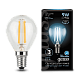 Gauss LED Globe 9W E14 4100K Filament Лампа светодиодная