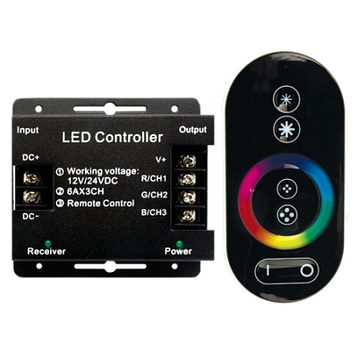 Ecola LED strip RGB RF controller 18A 216W 12V (432W 24V) Контроллер с сенсорным радиопультом управления