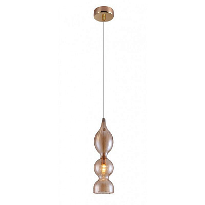 Светильник подвесной IRIS SP1 B AMBER CRYSTAL LUX 