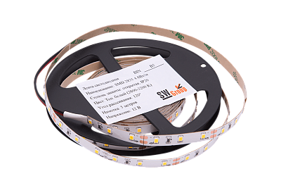SWG 4.8W теплый белый SMD2835/60 12V 5м IP20 (IP33) Светодиодная лента SWG260-12-4.8-WW