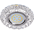 Ecola MR16 LD7009 GU5.3 искристый с подсветкой "Кристалл" Прозрачный/Хром, FT16CCEFB (10/50)