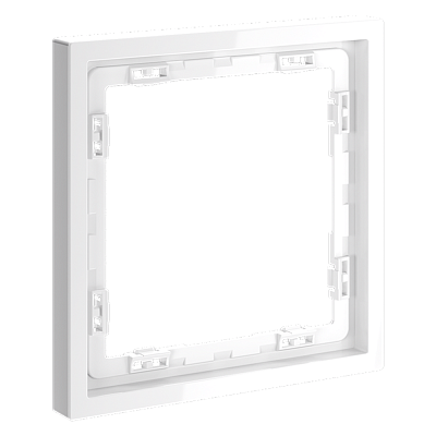 VOLTUM Рамка пластиковая S70 на 1 пост, (белый глянцевый)