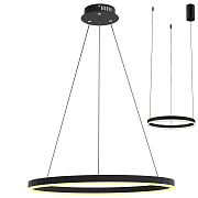 Kink Light 08212,19A(4000K) Подвес Тор черный d40 h150 Led 23W (4000K) 2 типа крепления