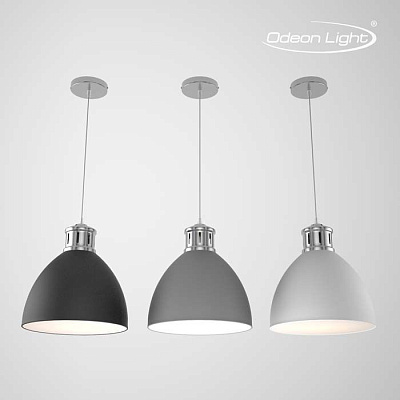 Подвес ODEON LIGHT 3322/1 ODL17 000 серый, никель E27 60W 220V VIOLA