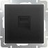 Werkel W1181008 Розетка Ethernet RJ-45 (черный матовый)