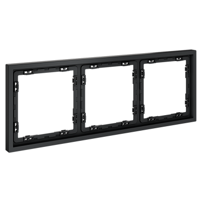 VOLTUM Рамка пластиковая S70 на 3 поста, (графит)