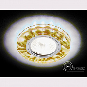 Aтм Ambrella S232 W/G белый/золото/MR16+3W(LED WHITE) (50) СНЯЛИ С ПРОИЗВОДСТВА РАСПРОДАЖА