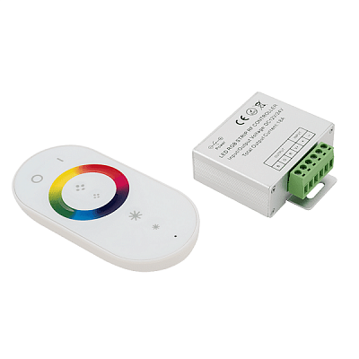 SWG Контроллер для RGB Led controller touch DELUCE 18А, 12/24 Вт, RF-RGB-S-18A-WH1