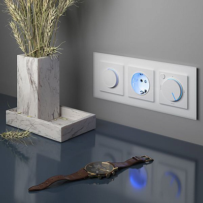 Werkel W1151101 Терморегулятор электромеханический для теплого пола (белый)