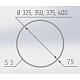 Optimplast Протекторное кольцо для светильника диаметр 400 (4,5мм) белый