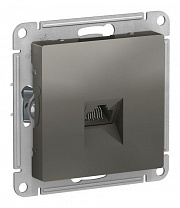 SE AtlasDesign Сталь Розетка компьютерная RJ45, механизм