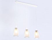 Ambrella TR3536/3 WH/CL/FR белый/прозрачный/белый матовый E27*3 max 40W 640*120*820