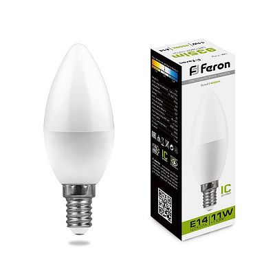 Feron Свеча LED 11W Е14 4000К LB-770 Лампа светодиодная