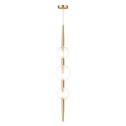 ODEON LIGHT  Подвес PENDANT G9*3 бронзовый/прозрачный/стекло LAZIA
