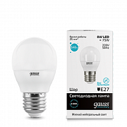 globe LED 8.0W E27 4100K Elementary (10/50)