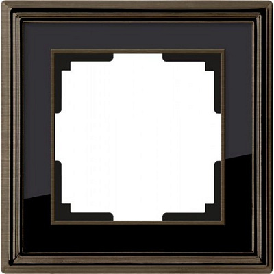 Werkel WL17-Frame-01 Рамка на 1 пост (бронза/черный)