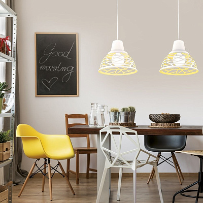 Maxisvet Модерн 2-4992-1-WH+YE E27 Люстра