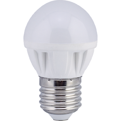 Ecola Light globe LED 5.0W G45 E27 4000K шар 77x45 Лампа светодиодная