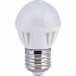 Ecola Light globe LED 5.0W G45 E27 4000K шар 77x45 Лампа светодиодная