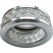Я Ecola MR16 DL1656 GU5.3 Glass Круглый с хруст. и ободком Прозрачный/Хром, FC1656EFF (6) ПОД ЗАКАЗ
