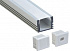 Feron CAB261 Профиль "накладной" для светодиодной ленты, 2 м, серебро