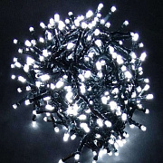 Ecola LED гирлянда 220V IP20 Нить  6м 100Led 4000K, 8 режимов, прозр.провод с вилкой