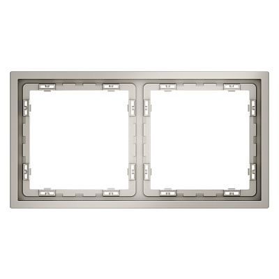 VOLTUM Рамка пластиковая S70 на 2 поста, (кашемир)