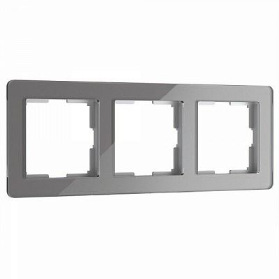 Рамка на 3 поста Acrylic (графит) W0032704