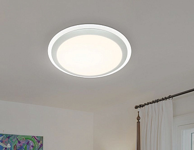 Ambrella FF49 WH белый 48W 3000K/4200K/6400K D400*75 (ПДУ ИК) Светильник