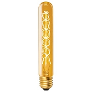 Лампа накаливания Vintage E27 60Вт "Цилиндр" Форма нити CW GOLDEN