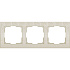 Werkel Flock WL05-Frame-03-ivory  Рамка на 3 поста (слоновая кость)