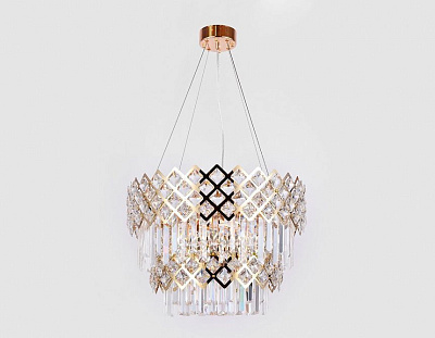 Ambrella TR5275/8 GD/CL золото/прозрачный E14/8 max 40W D520*380 Люстра