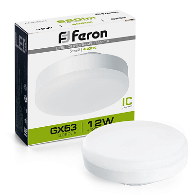 Feron LED GX53 12W 4000K  (LB-453) Feron Лампа светодиодная
