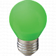 Ecola  globe LED 5,0W E27 G45 220V color Green шар Зеленый K7CG50ELB