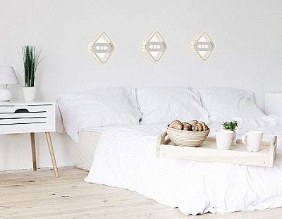 Ambrella FA225 WH белый LED 3000K 24W 200*200*40 Бра