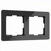 Рамка на 2 поста Acrylic (черный) W0022708