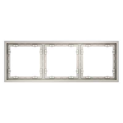 VOLTUM Рамка пластиковая S70 на 3 поста, (кашемир)