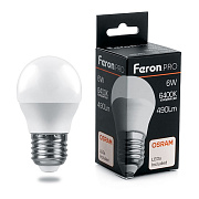 globe LED 6W E27 6400K G45 LB-1406 Feron PRO