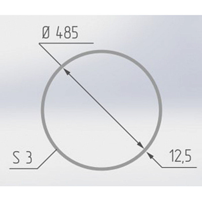 Optimplast Протекторное кольцо для светильника диаметр 485 (45мм) белый