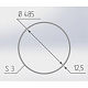 Optimplast Протекторное кольцо для светильника диаметр 485 (45мм) белый