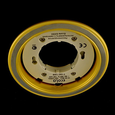Ecola GX53 H4 золото-серебро-золото Светильник