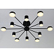 LINVEL MS 1158/12 Ринер 144W Чёрный 3000-6500K с ПДУ Ø1000 H210мм Светильник светодиодный