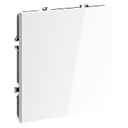 VOLTUM Заглушка S70 с суппортом, (белый глянцевый)