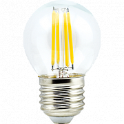 A globe LED 5,0W E27 4000K Premium G45  filament прозр,  N7PV50ELC СНЯЛИ