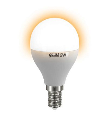Gauss LED Elementary Globe 6W E14 2700K Лампа светодиодная