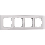 Рамка на 4 поста Werkel Favorit (дымчатый,стекло) W0041117