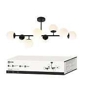 Светильник потолочный G9х8 черный AURORA LUNA