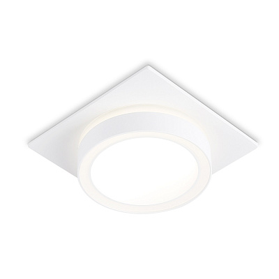 Ambrella Светильник встраиваемый TN52421 WH/FR белый/белый матовый GX53 max 12W 105*105*45
