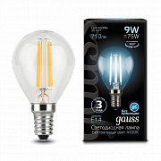 globe LED 9.0W E14 4100K Filament (1/10/50) Gauss